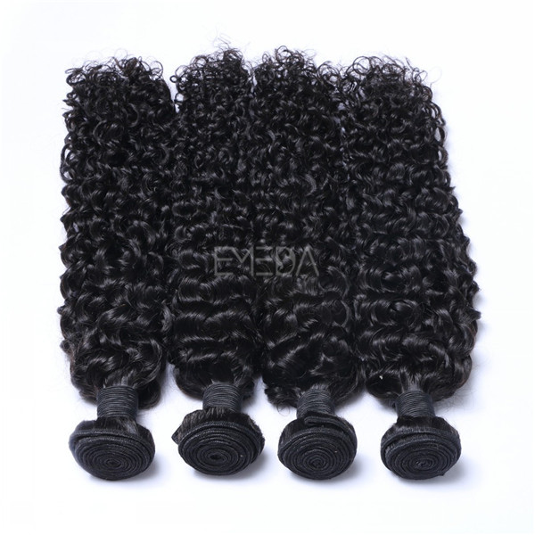 Stock virgin Malaysian human hair deep curl hair wefts zj0021